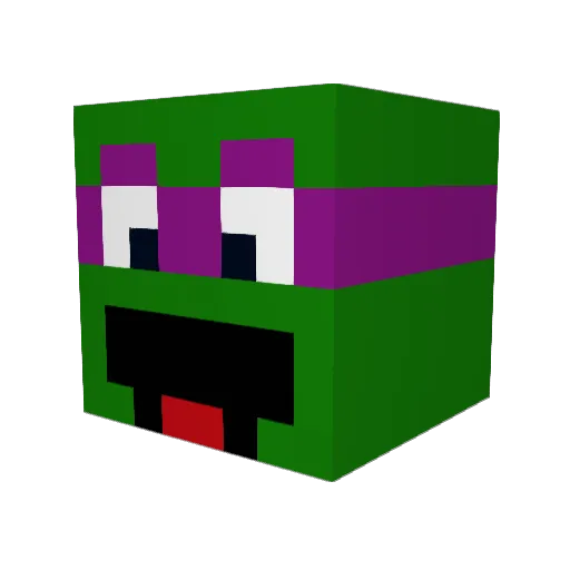 Chileanslime Minecraft avatar head, 3D render