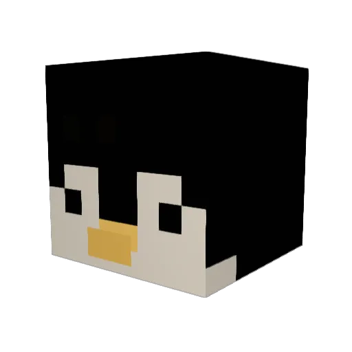 ChiliDilli Minecraft avatar head, 3D render