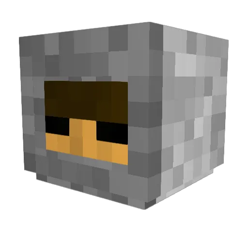 ChiliDogV2 Minecraft avatar head, 3D render