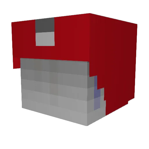 ChiliGrower Minecraft avatar head, 3D render