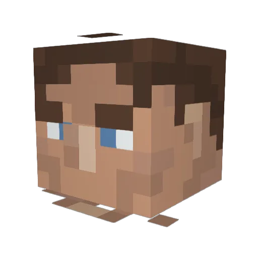ChiliPalmer Minecraft avatar head, 3D render