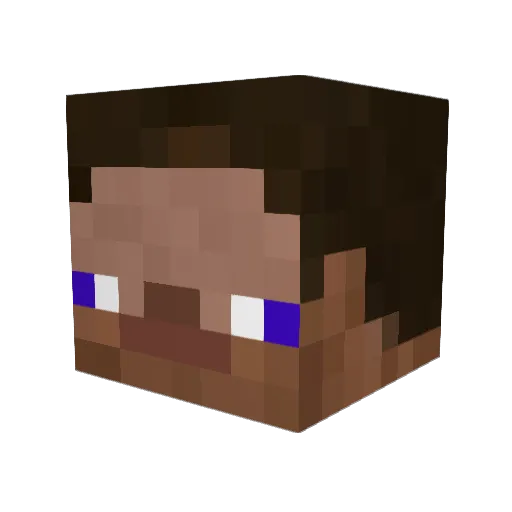 Chilicidal Minecraft avatar head, 3D render