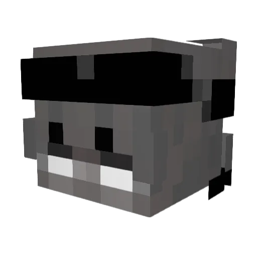Chilide Minecraft avatar head, 3D render