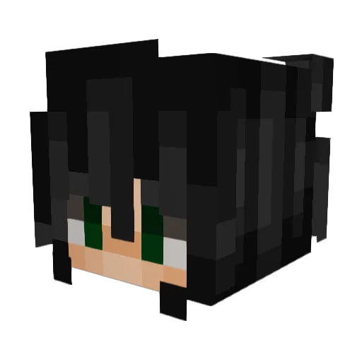 Chilindrinaa Minecraft avatar head, 3D render