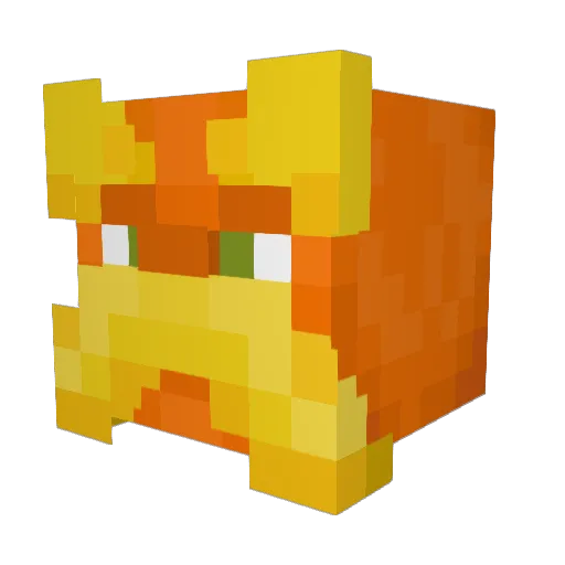 Chilio4 Minecraft avatar head, 3D render