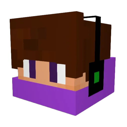 Chill474 Minecraft avatar head, 3D render