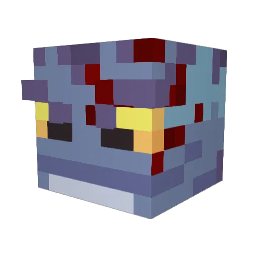 ChillAndy Minecraft avatar head, 3D render