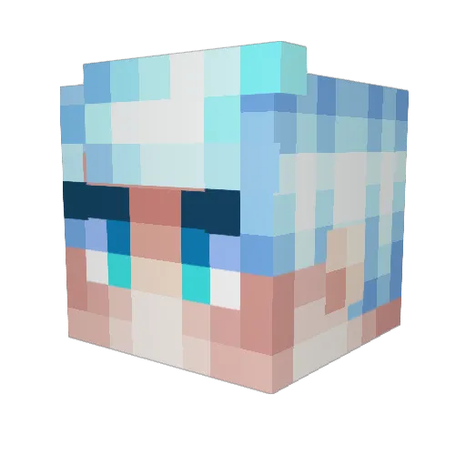 ChillBlade_ Minecraft avatar head, 3D render