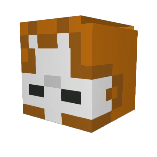 ChillGamerMan Minecraft avatar head, 3D render