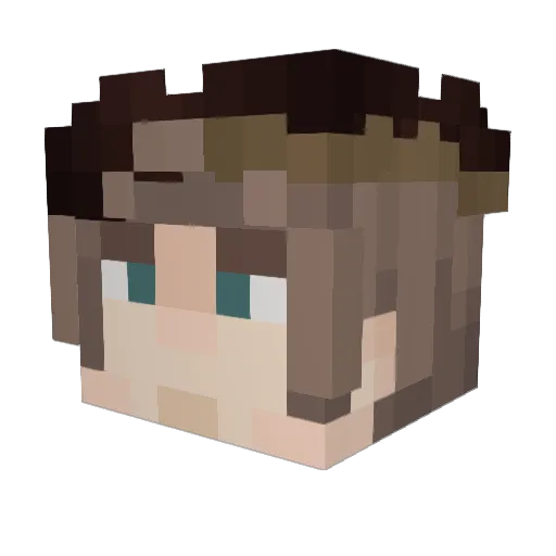 ChillHumor Minecraft avatar head, 3D render