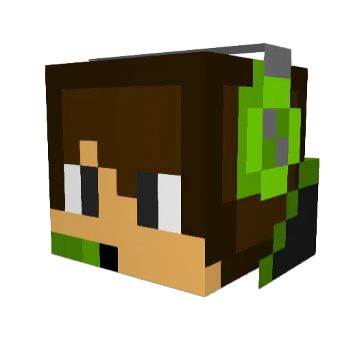 ChillKill900 Minecraft avatar head, 3D render