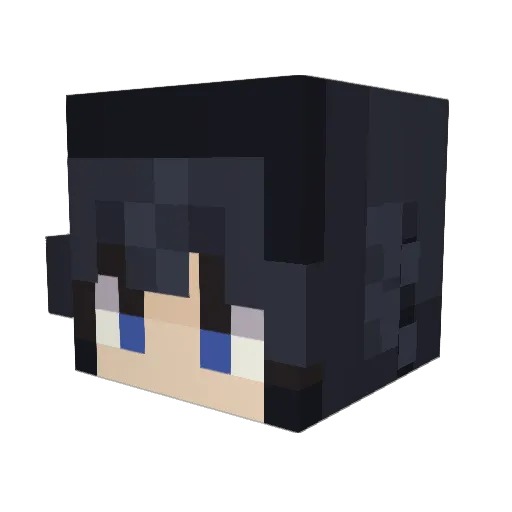 ChillLama Minecraft avatar head, 3D render
