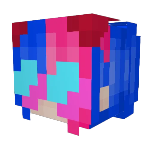 ChillOnPluto Minecraft avatar head, 3D render