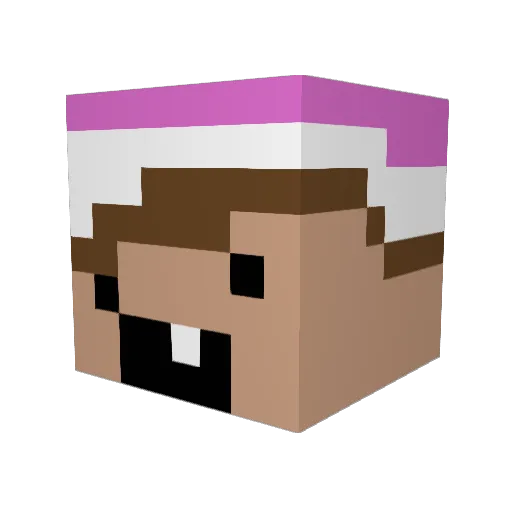 ChillOutBruv Minecraft avatar head, 3D render