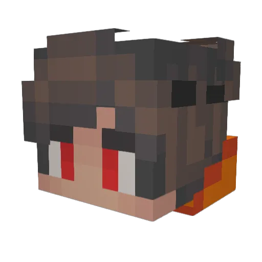 ChillPlayerr Minecraft avatar head, 3D render