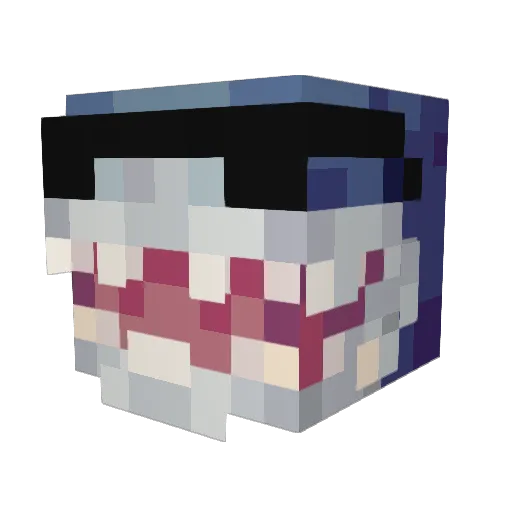 ChillSlime_inc Minecraft avatar head, 3D render