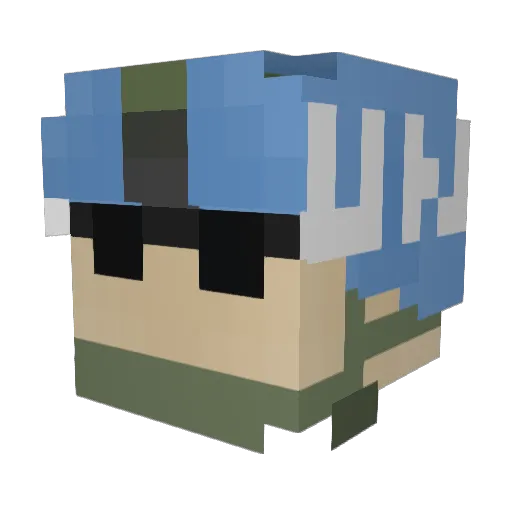 Chill_lord24 Minecraft avatar head, 3D render
