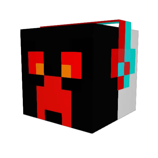 Chilla0508 Minecraft avatar head, 3D render