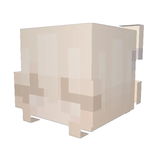 Chillborn Minecraft avatar head, 3D render