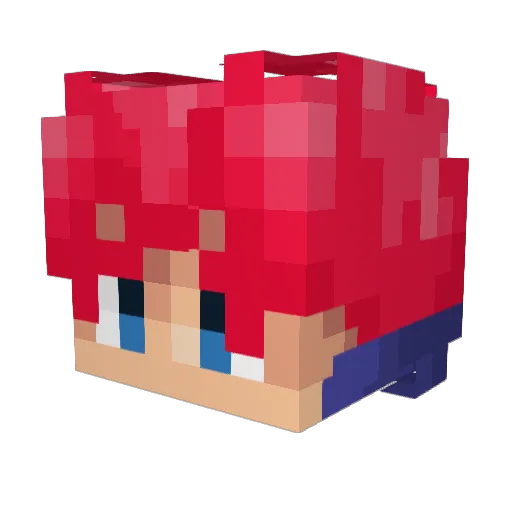 ChilledCo Minecraft avatar head, 3D render