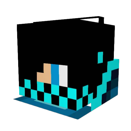 ChilledMagic Minecraft avatar head, 3D render