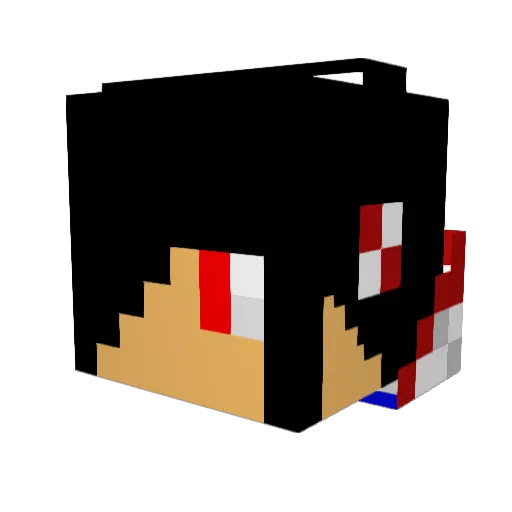 Chilled_k_os Minecraft avatar head, 3D render