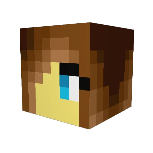 Chiller0007 Minecraft avatar head, 3D render