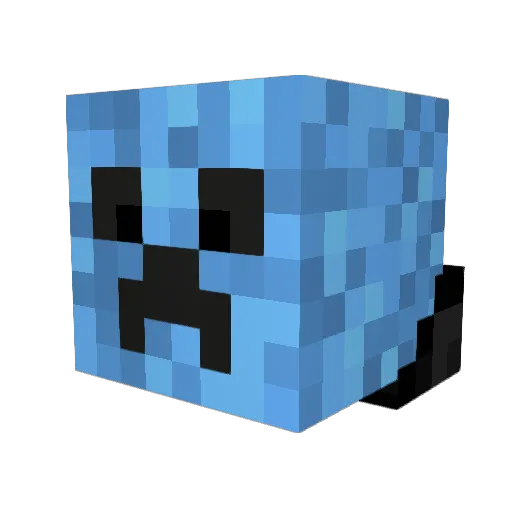 Chiller842 Minecraft avatar head, 3D render