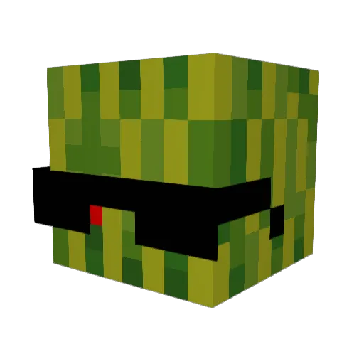 Chiller9000 Minecraft avatar head, 3D render