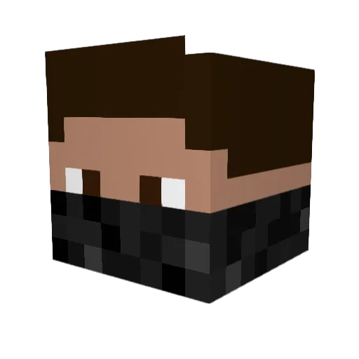 Chiller_Micha Minecraft avatar head, 3D render