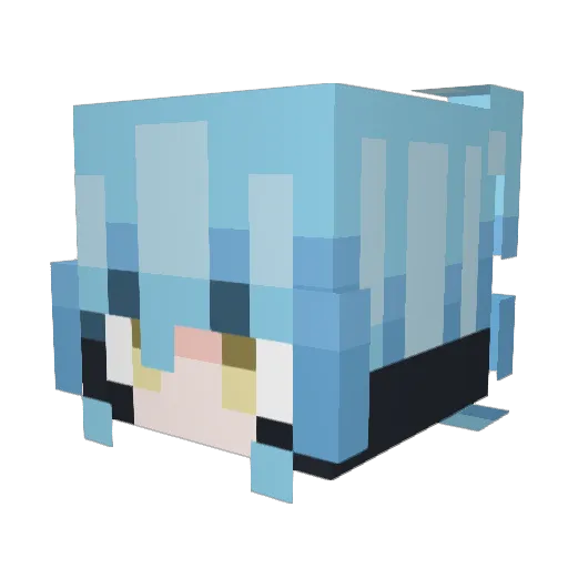 Chillest_Panda Minecraft avatar head, 3D render