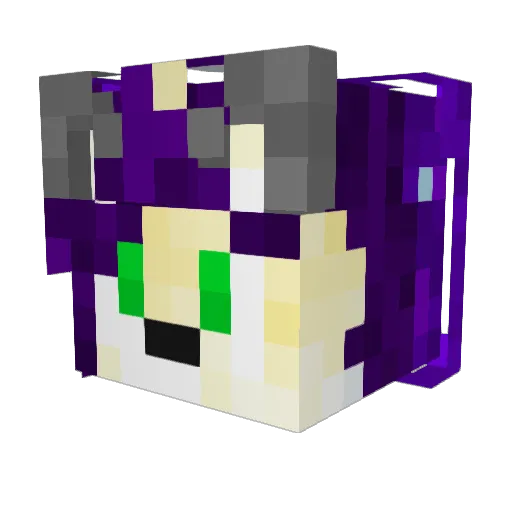 Chilli65 Minecraft avatar head, 3D render
