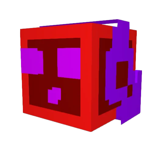 ChilliWaka Minecraft avatar head, 3D render