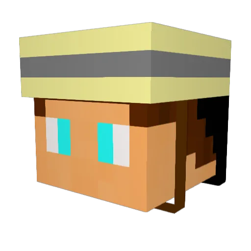 Chillige_Chillii Minecraft avatar head, 3D render