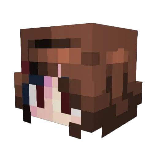 ChilligerNerd Minecraft avatar head, 3D render