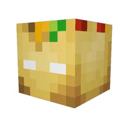 Chillijunk Minecraft avatar head, 3D render