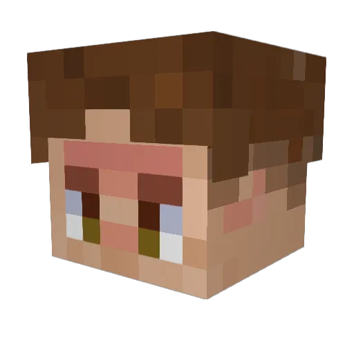 ChillinDiamonds Minecraft avatar head, 3D render