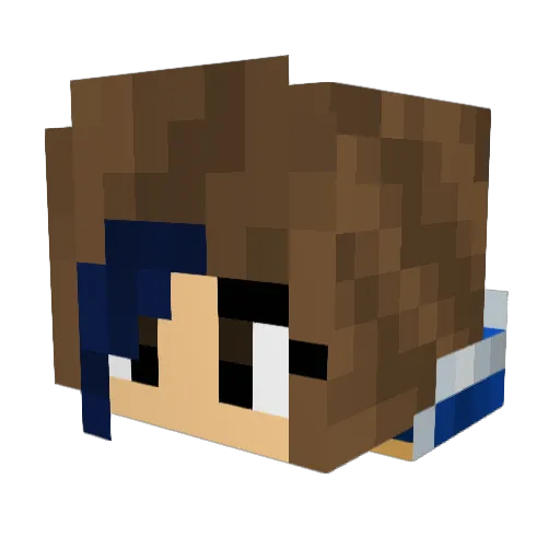 ChillingWind Minecraft avatar head, 3D render