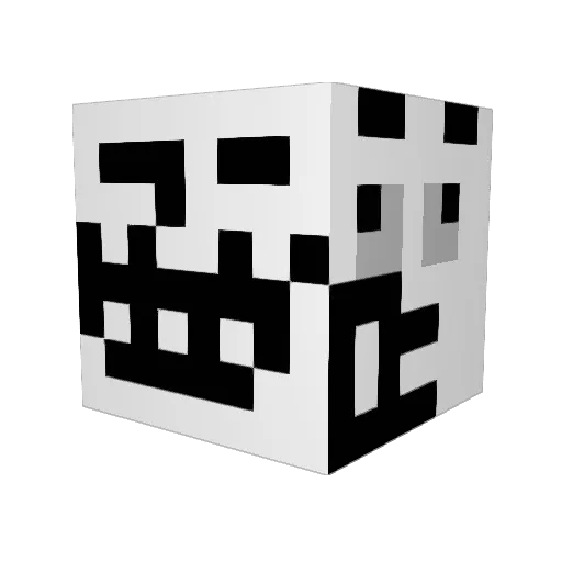Chilling_A Minecraft avatar head, 3D render