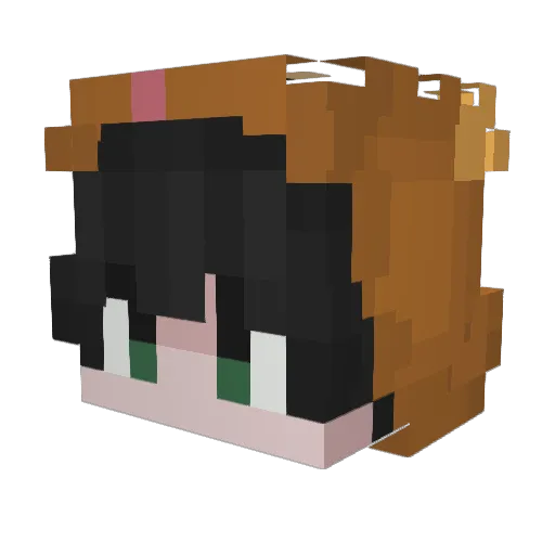 Chilling_Lion Minecraft avatar head, 3D render