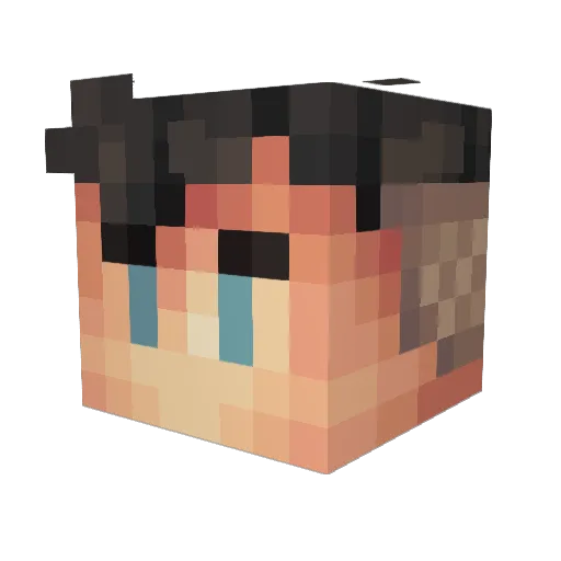 Chillingus_ Minecraft avatar head, 3D render