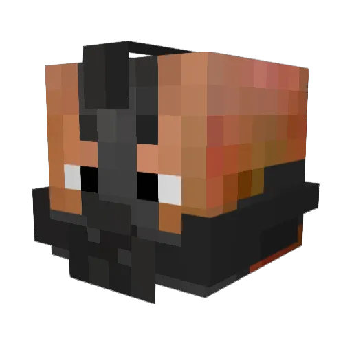 ChilllyDog Minecraft avatar head, 3D render