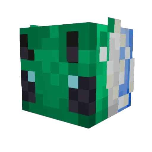 ChillowWillow Minecraft avatar head, 3D render