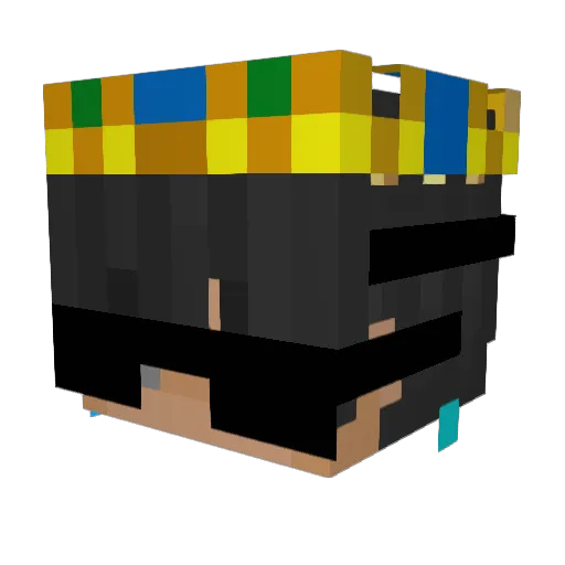 Chillxdevil Minecraft avatar head, 3D render