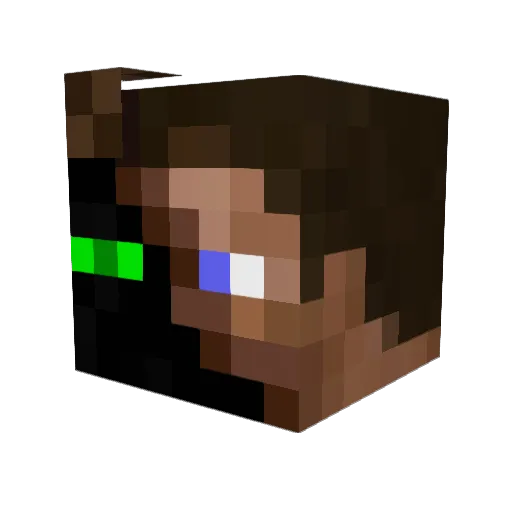 ChillyLime Minecraft avatar head, 3D render