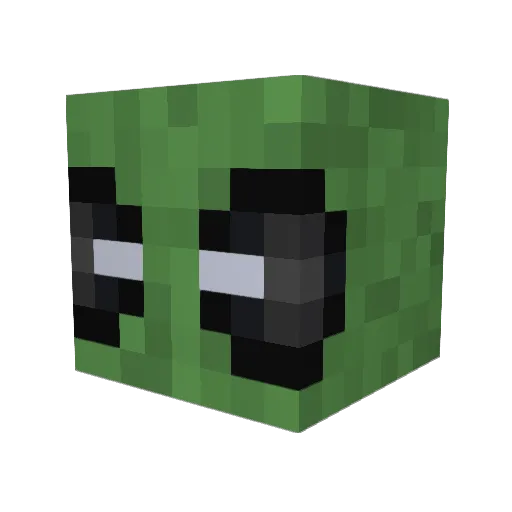 ChillyMayo Minecraft avatar head, 3D render