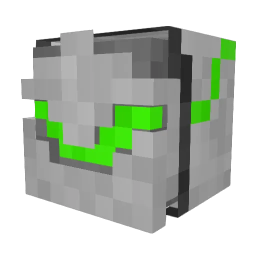 Chillybody Minecraft avatar head, 3D render