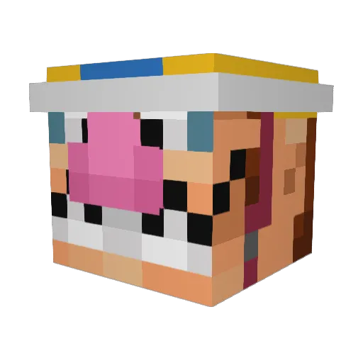 Chillyboy69 Minecraft avatar head, 3D render