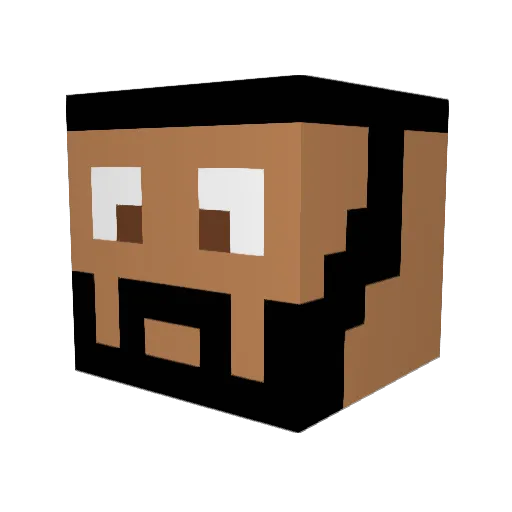 Chilzoth Minecraft avatar head, 3D render
