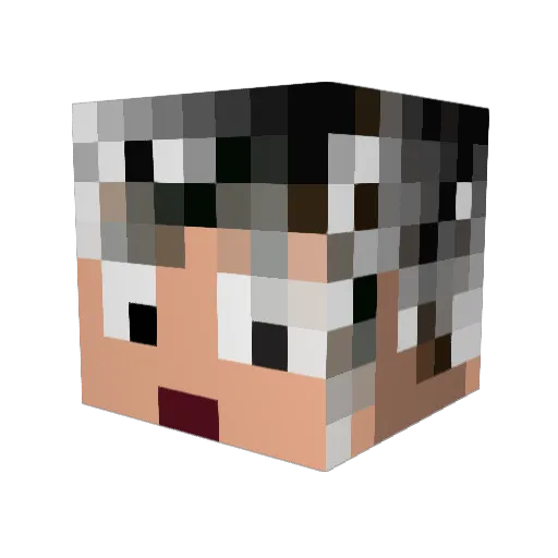 Chim0808 Minecraft avatar head, 3D render